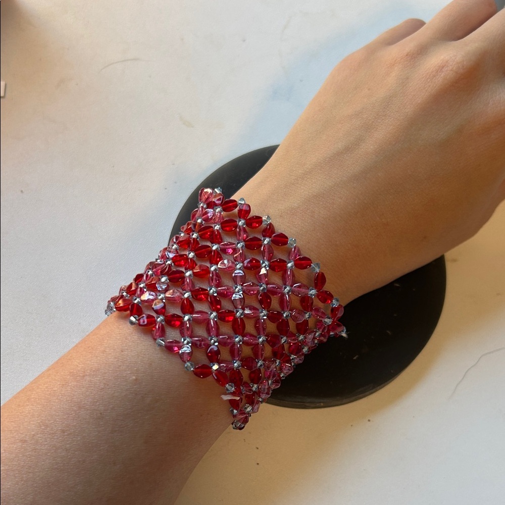 Elegant Red Crystal Bracelet